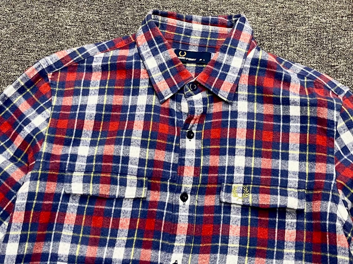 [95] 프레드페리 플란넬 체크 셔츠  상품이미지2