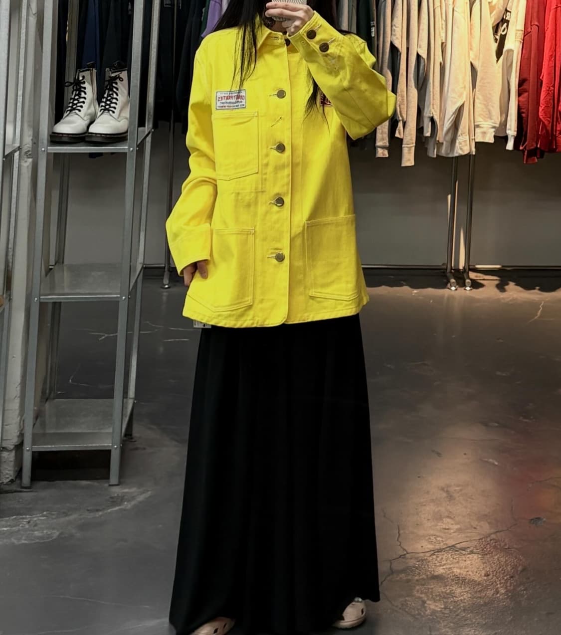 와코마리아 옐로우 워크자켓  A3805 상품이미지1