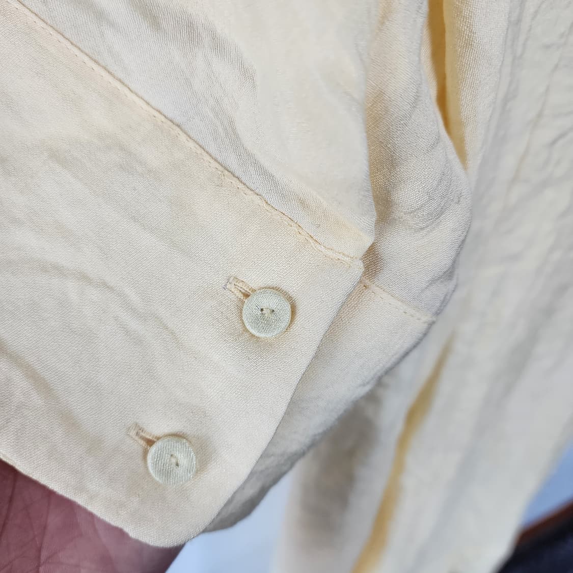 JW 제이슨우 옐로우 레이온 셔츠 원피스 상품이미지5