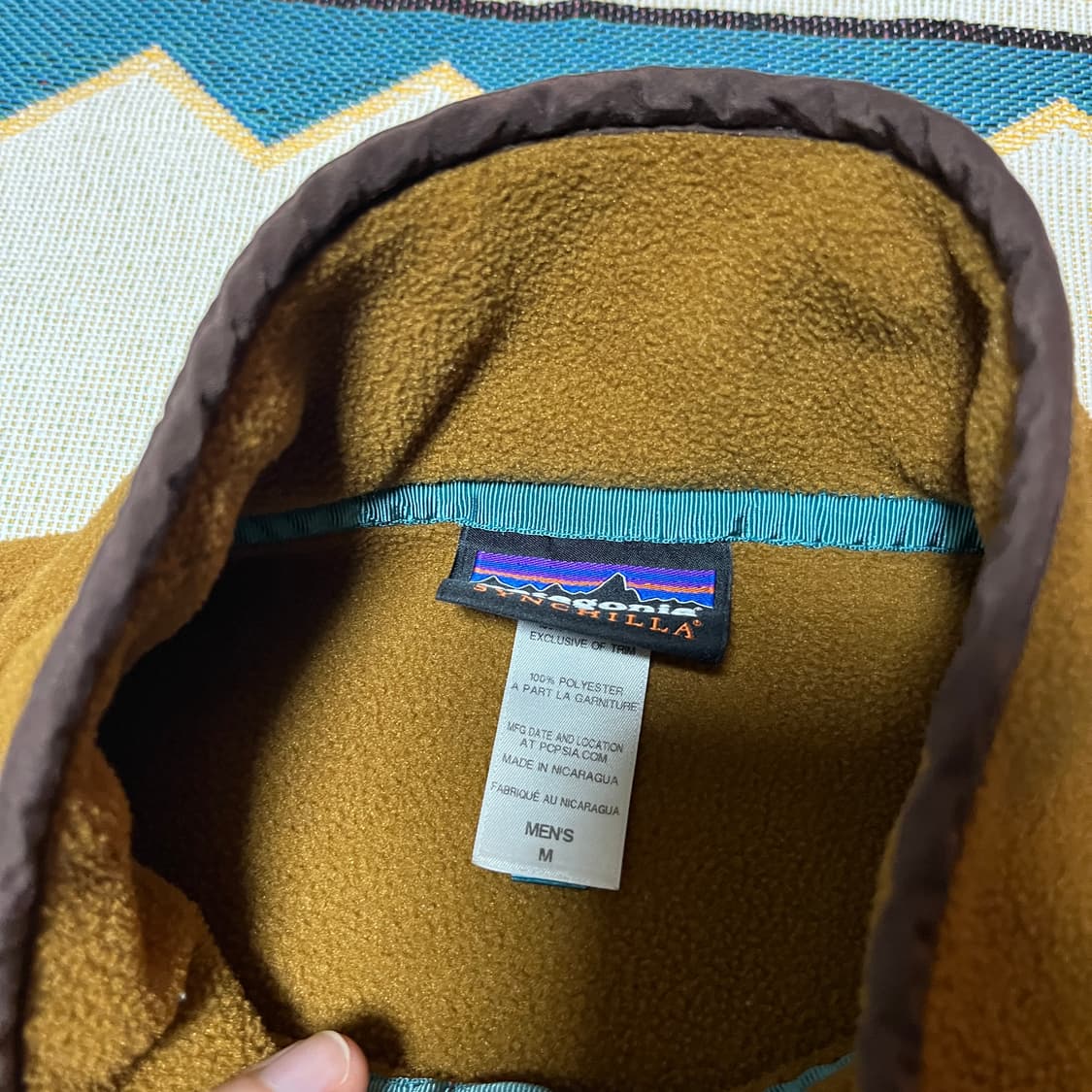 파타고니아 신칠라 투톤 컬러 스냅티 M 상품이미지4