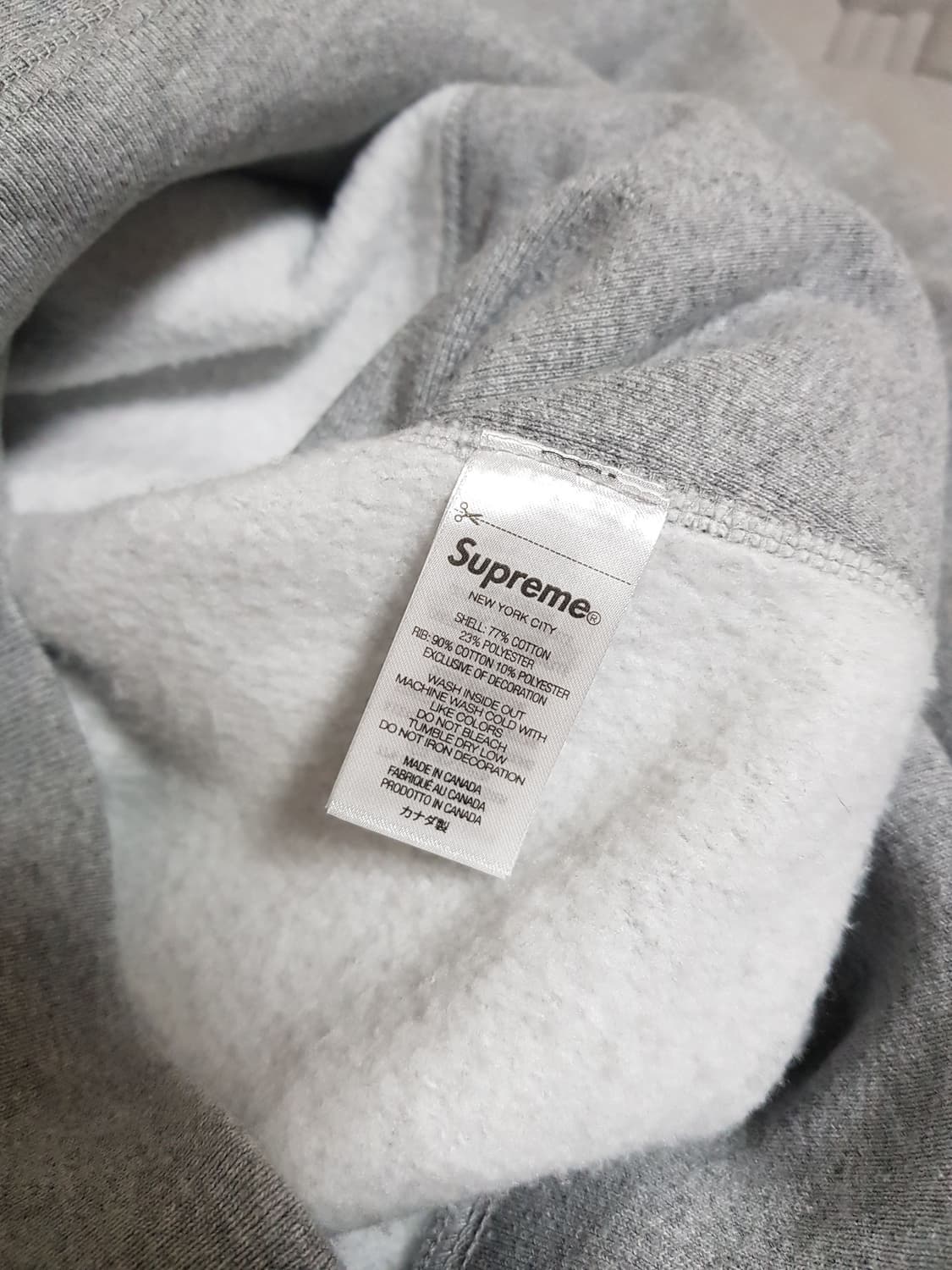 슈프림 컬리지에이트 후드 티셔츠 그레이 24SS 상품이미지7