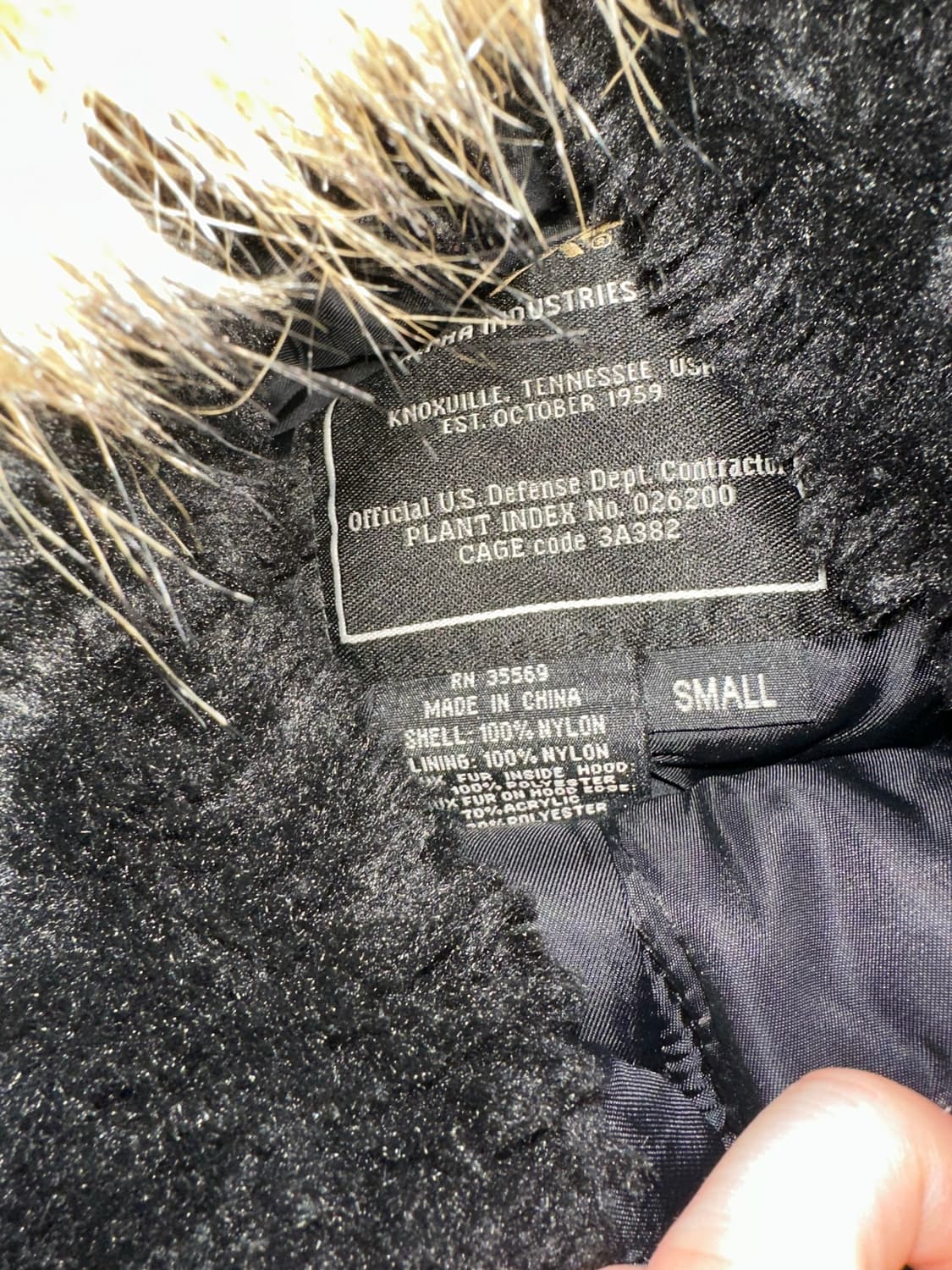 알파인더스트리 N2B 항공점퍼 블랙  상품이미지2