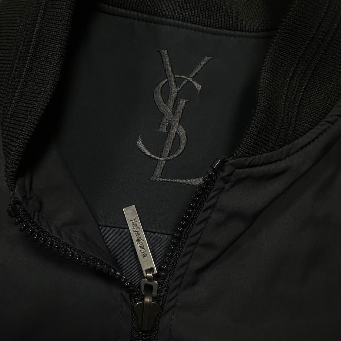 ✨ (바배) YSL 입생로랑 블랙 블루종 누빔 자켓 점퍼 상품이미지3