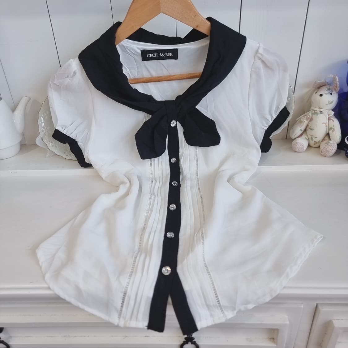 세실맥비 블라우스 + 도트 스커트 세트 상품이미지4