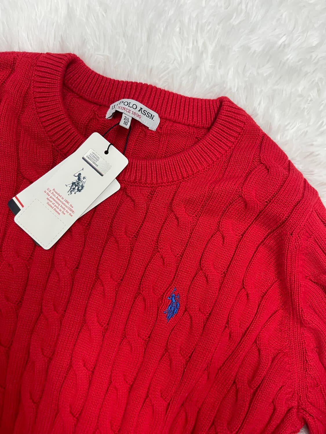 U.S.POLO ASSN 긴팔케이블니트 새상품 상품이미지2