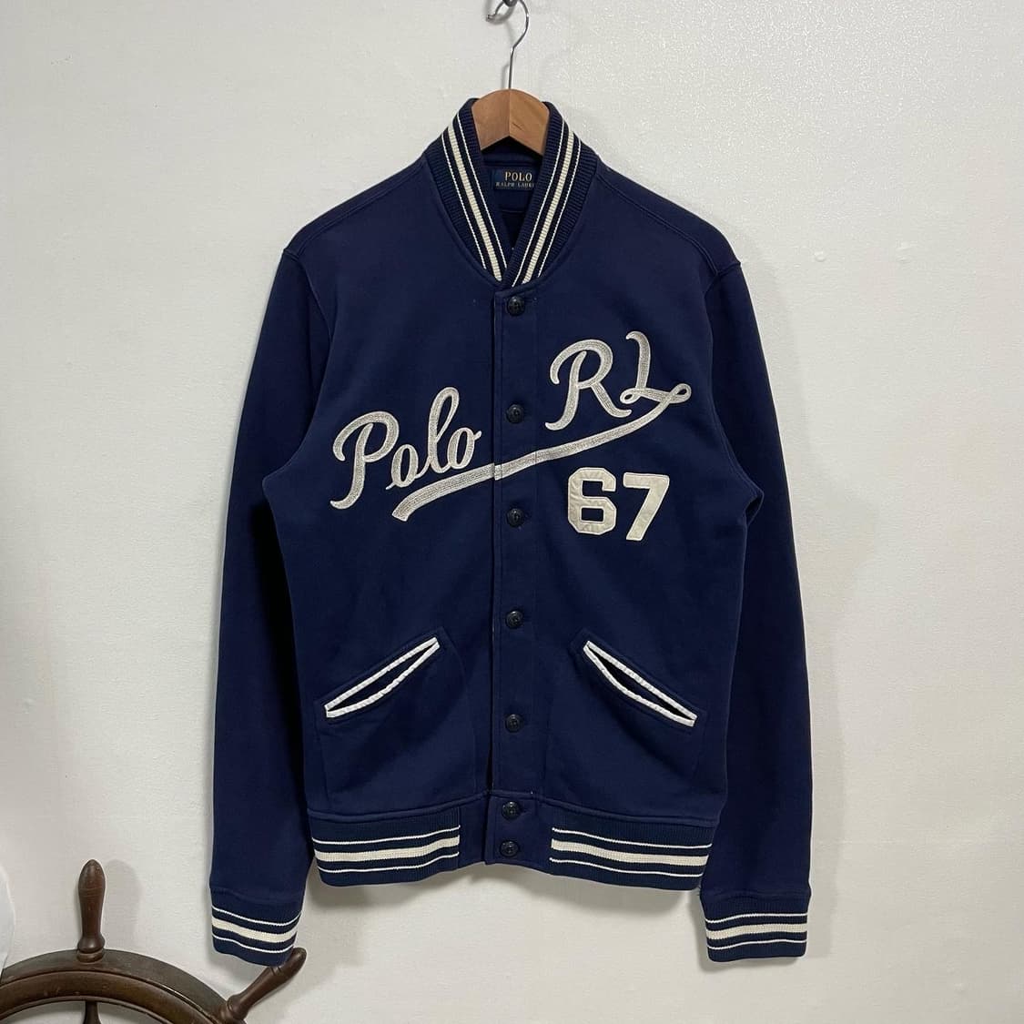 스웻 바시티 자켓 상품이미지4