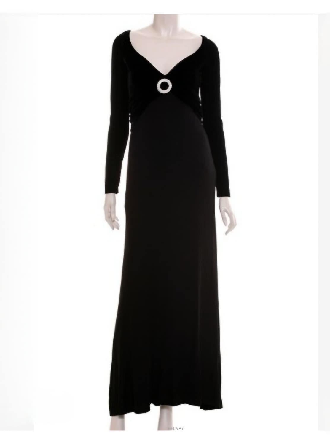 이태리 루이사  스파그놀리  실크 벨볫  롱원피스 40 상품이미지1