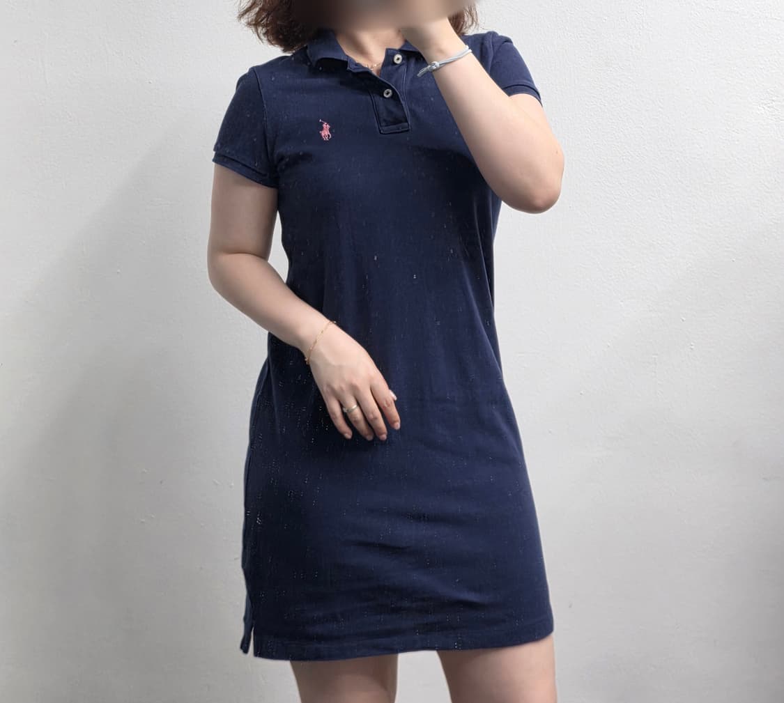 [프립]폴로 랄프로렌 네이비 반팔 카라 원피스 상품이미지1