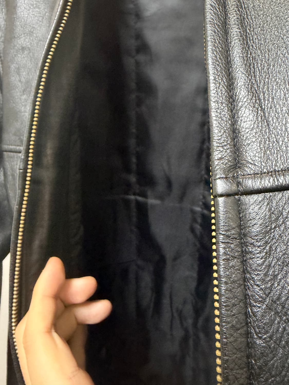 (100) NII 소가죽 후드 레더 자켓 상품이미지5