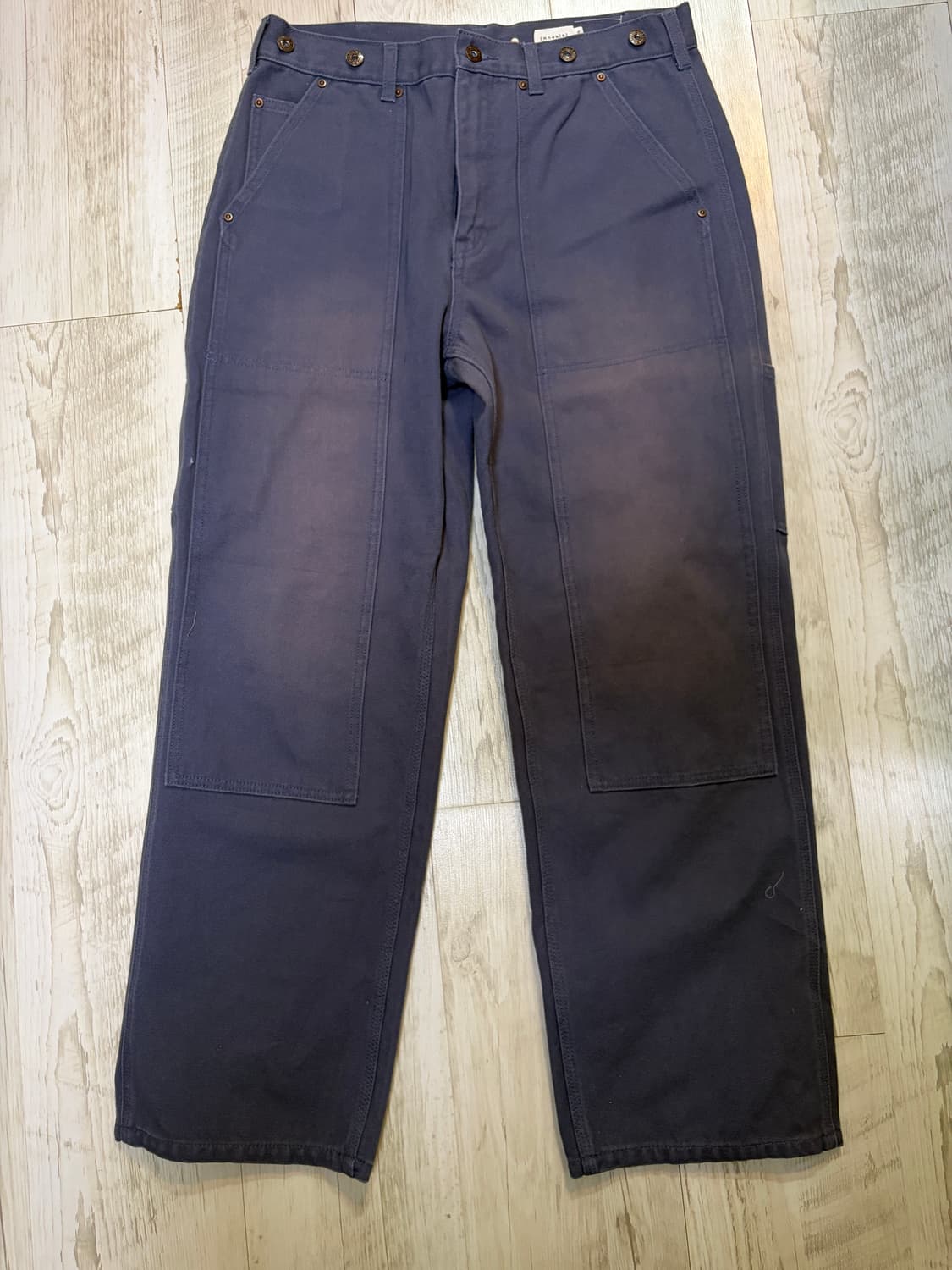 [3] khakis distressed duck pant navy 상품이미지1