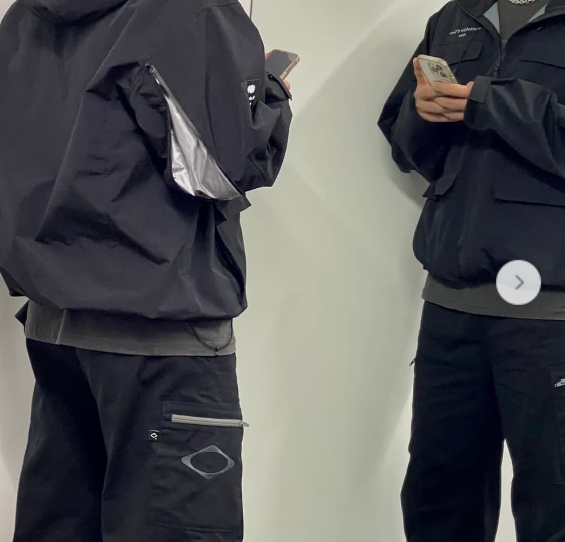 미스치프 드로우스트링 팬츠 블랙 상품이미지1