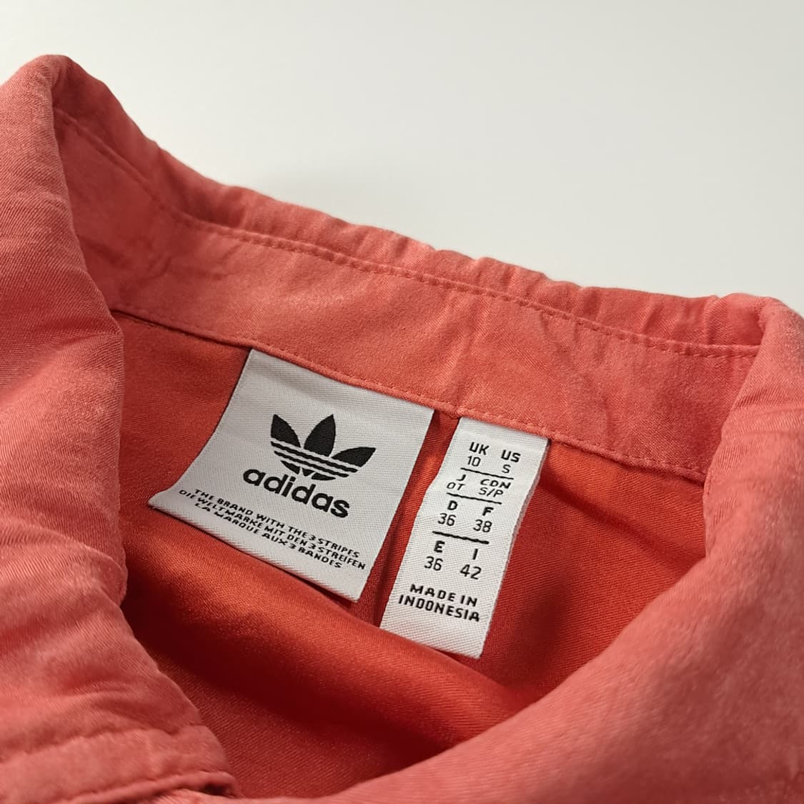 CK373 XL 아디다스 90s 오리지널 빈티지 핑크 셔츠 남방 상품이미지3