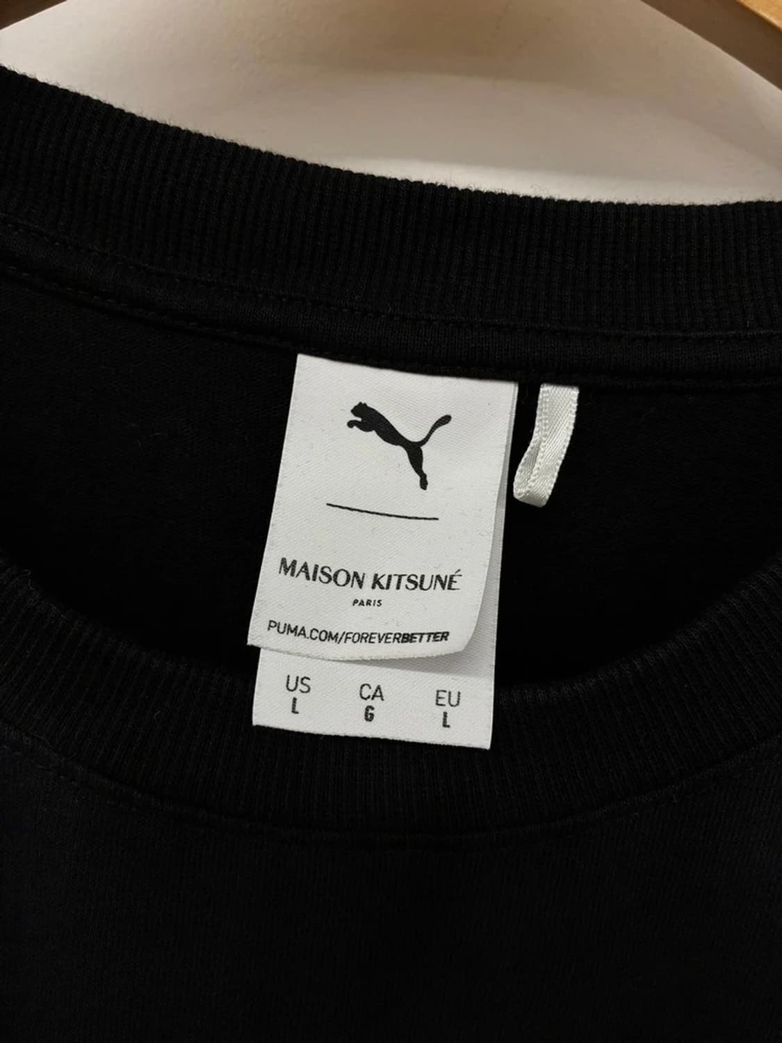 푸마x메종키츠네 로고 프린트 오버 코튼 반팔 티셔츠 PN9771 상품이미지6