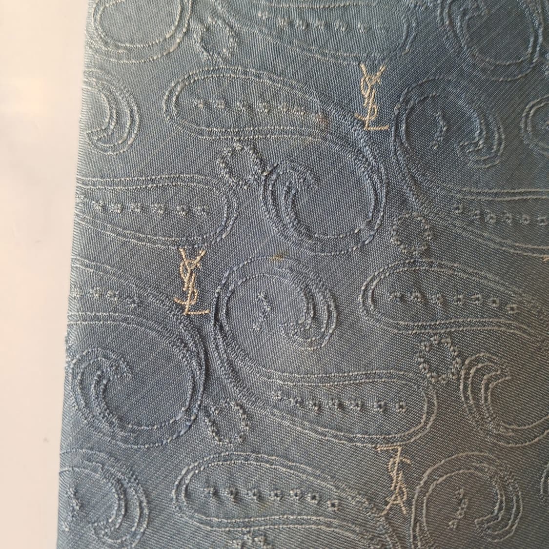 입생로랑 실크 페이즐리 자카드 넥타이 9.5cm B등급 a19712 상품이미지7