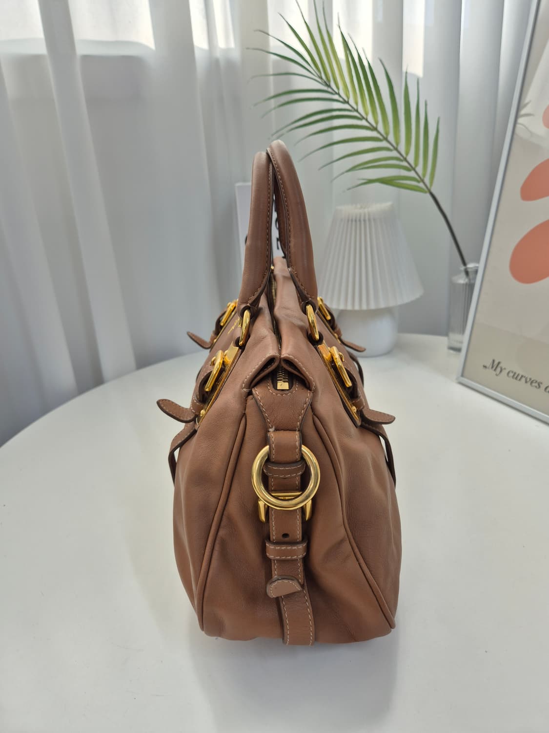 프라다 레더 토트백 상품이미지5