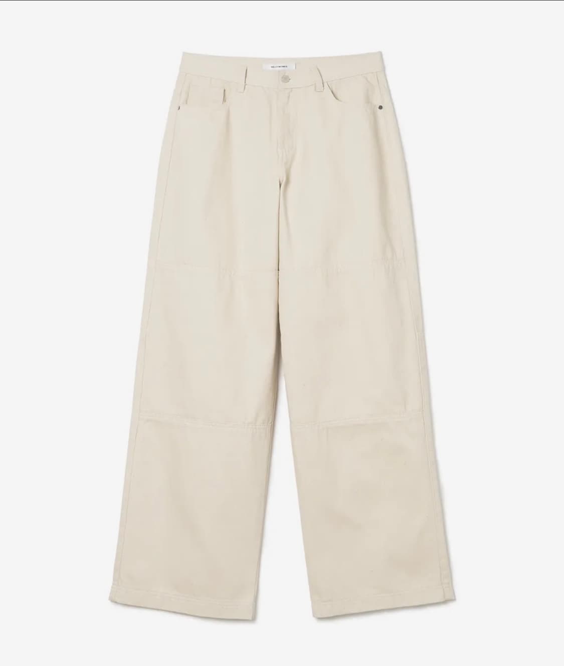밀로우먼 더블니 코튼 루즈 팬츠 [에크루] 상품이미지1