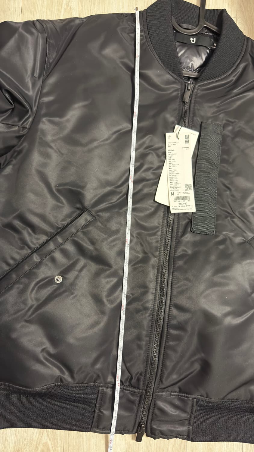 [M, 새상품] 유니클로 +J 질샌더 MA-1 블랙 판매 상품이미지8