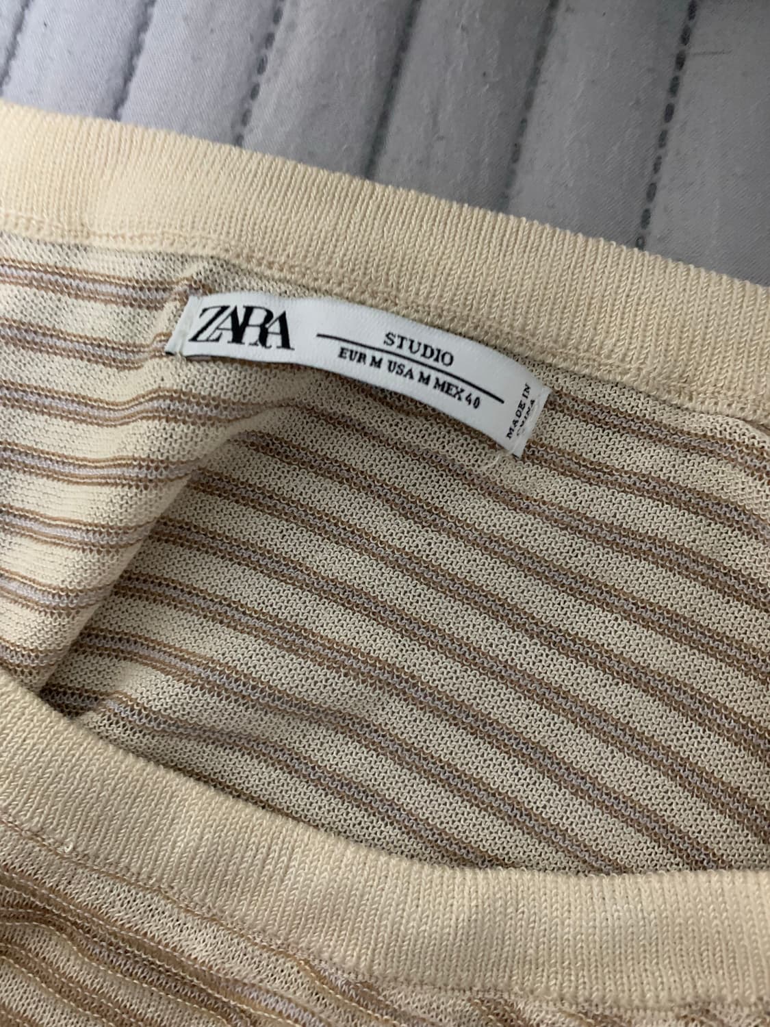 자라 니트 탱크 티셔츠(슬리브리스) M 상품이미지2