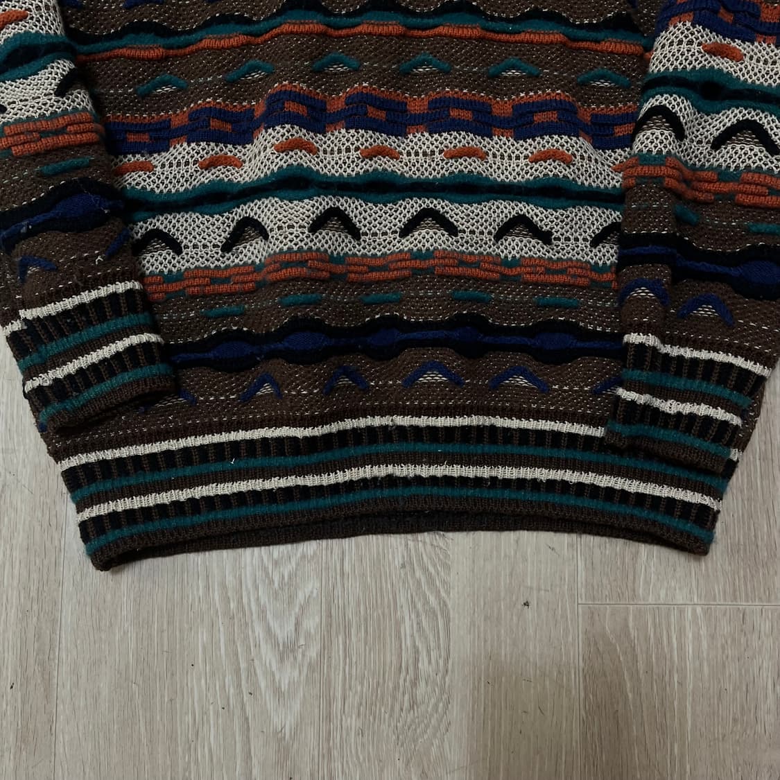 MONTGUT 빈티지 아메카지 라운드 니트 XL/105 상품이미지5