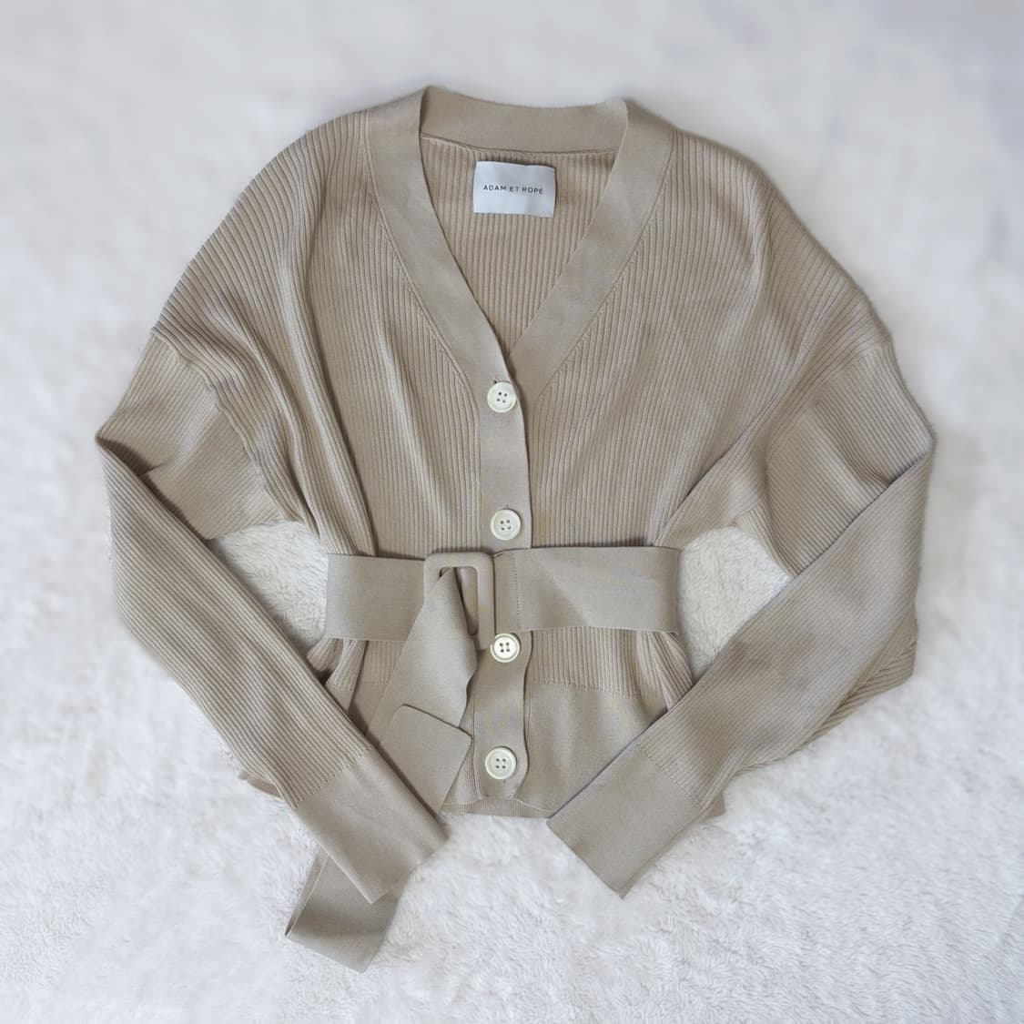 ADAM ET ROPÉ 아담 엣 로페 골지 벨트 가디건 상품이미지1