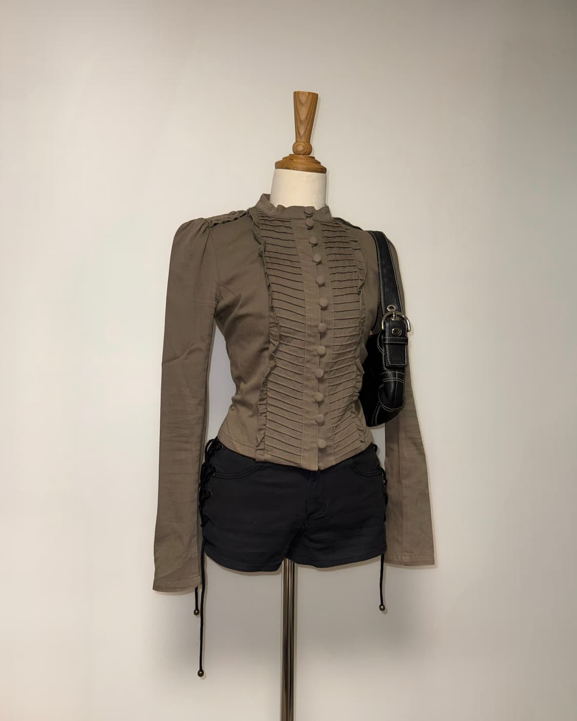 슬라이 프릴 카키 와투케 자켓 상품이미지3