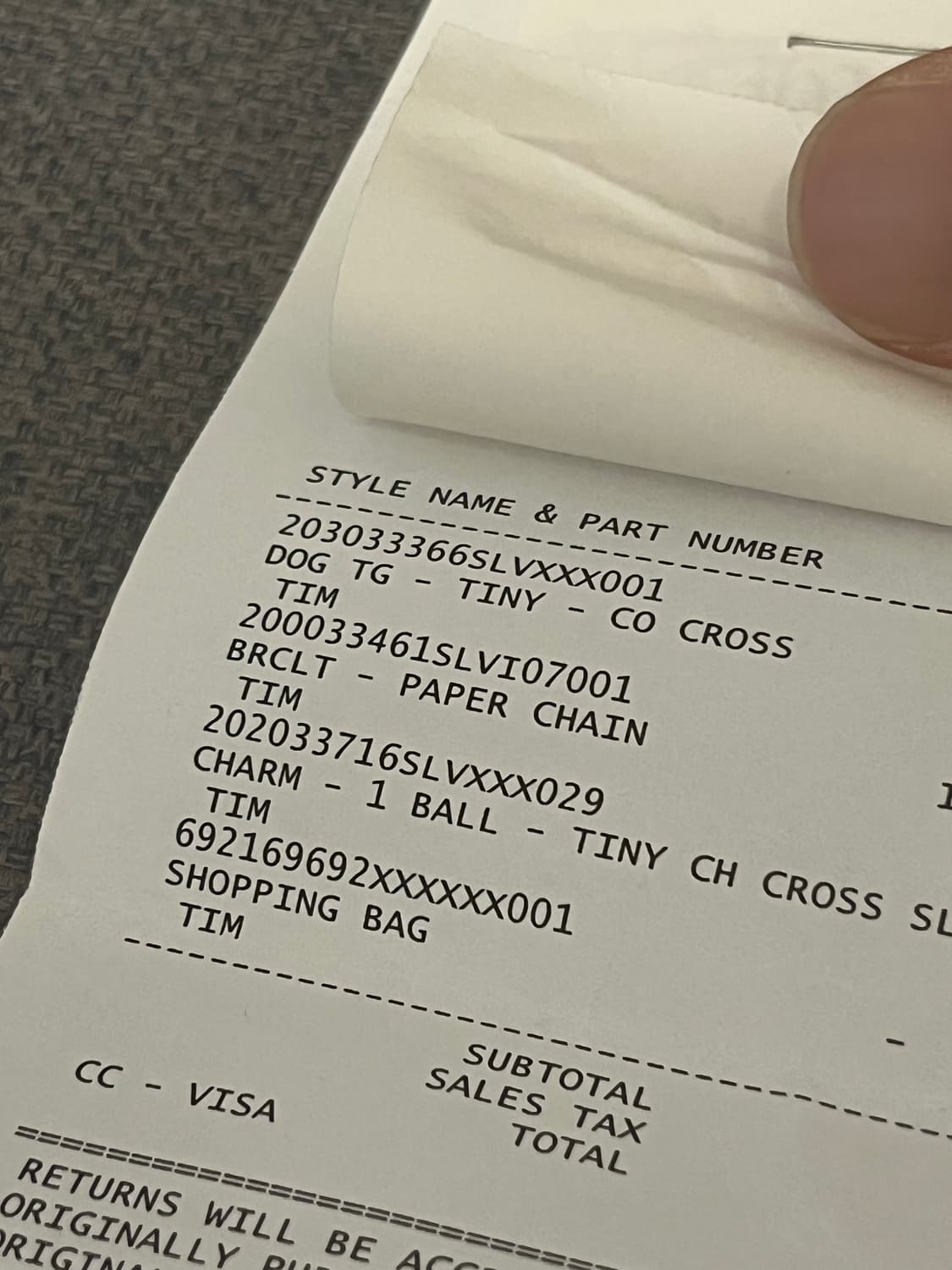 크롬하츠 타이니 도그택 판매 상품이미지5