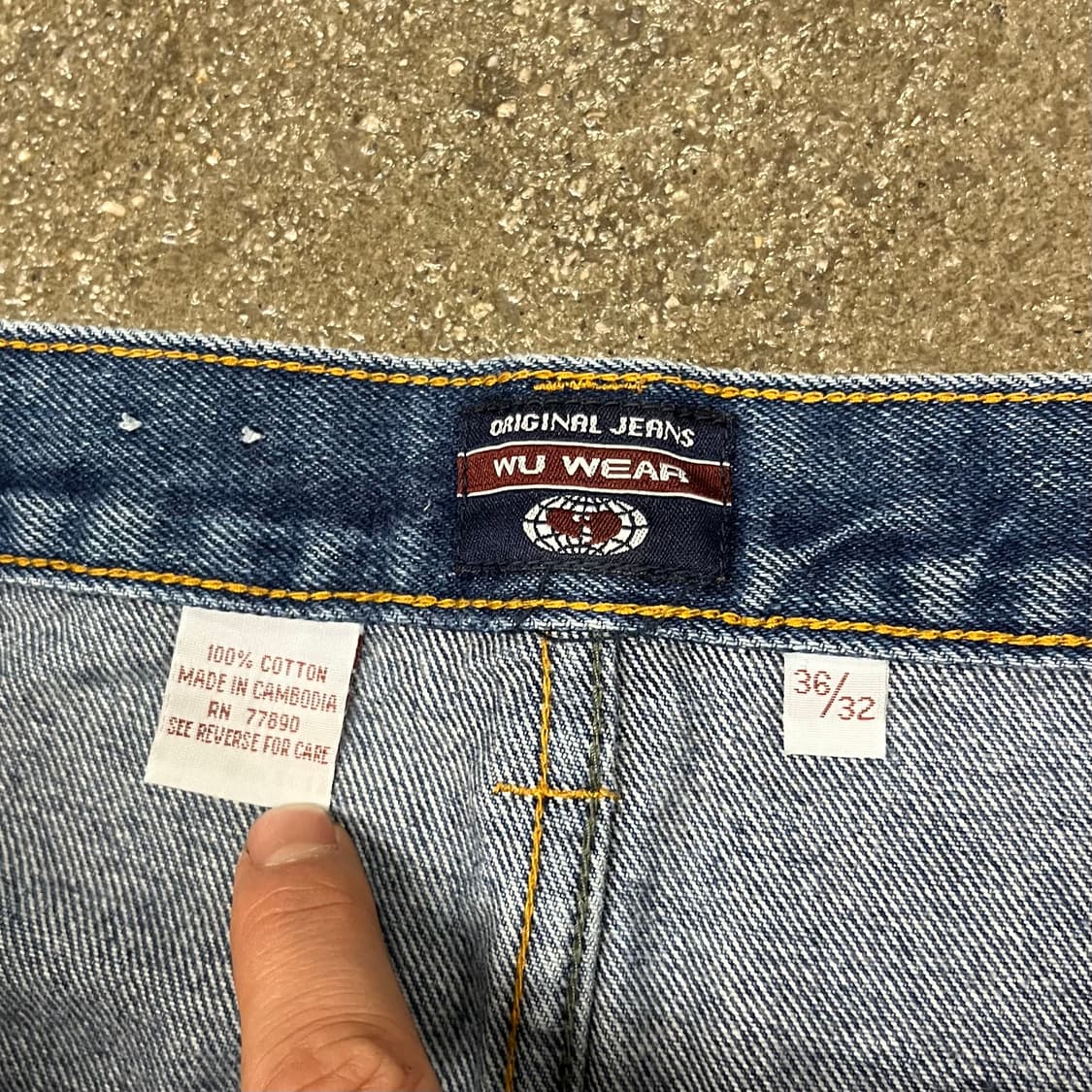 90s WU WEAR 힙합 팬츠 (35“) 상품이미지6