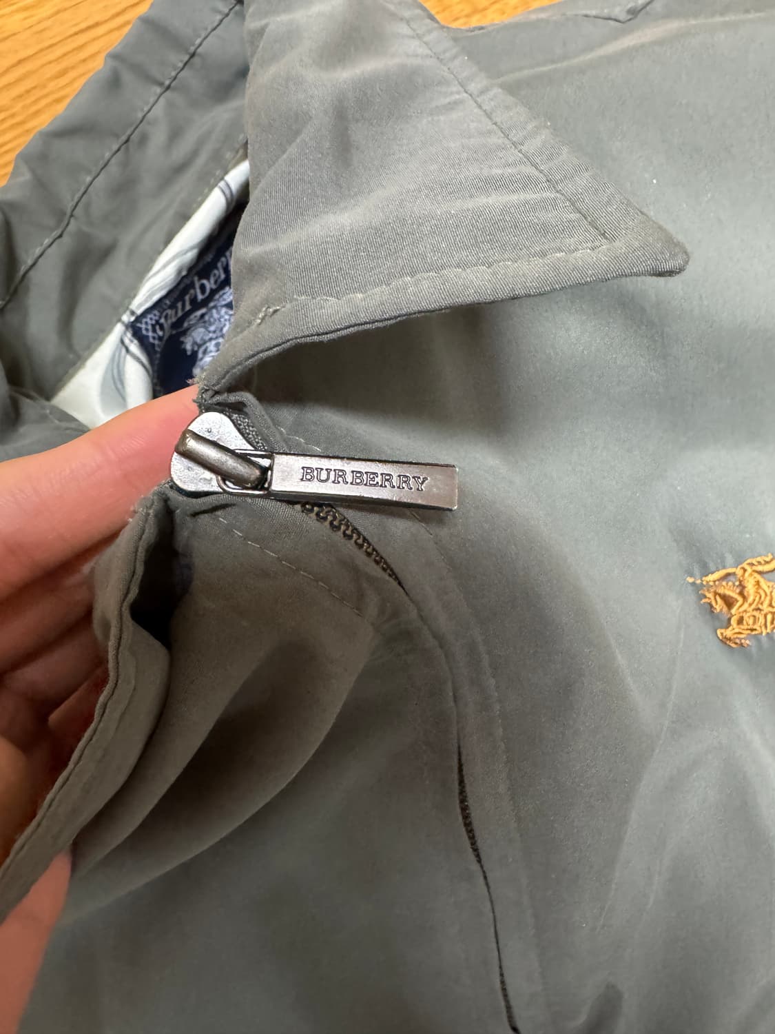 버버리 빈티지 블루종 자켓  상품이미지5