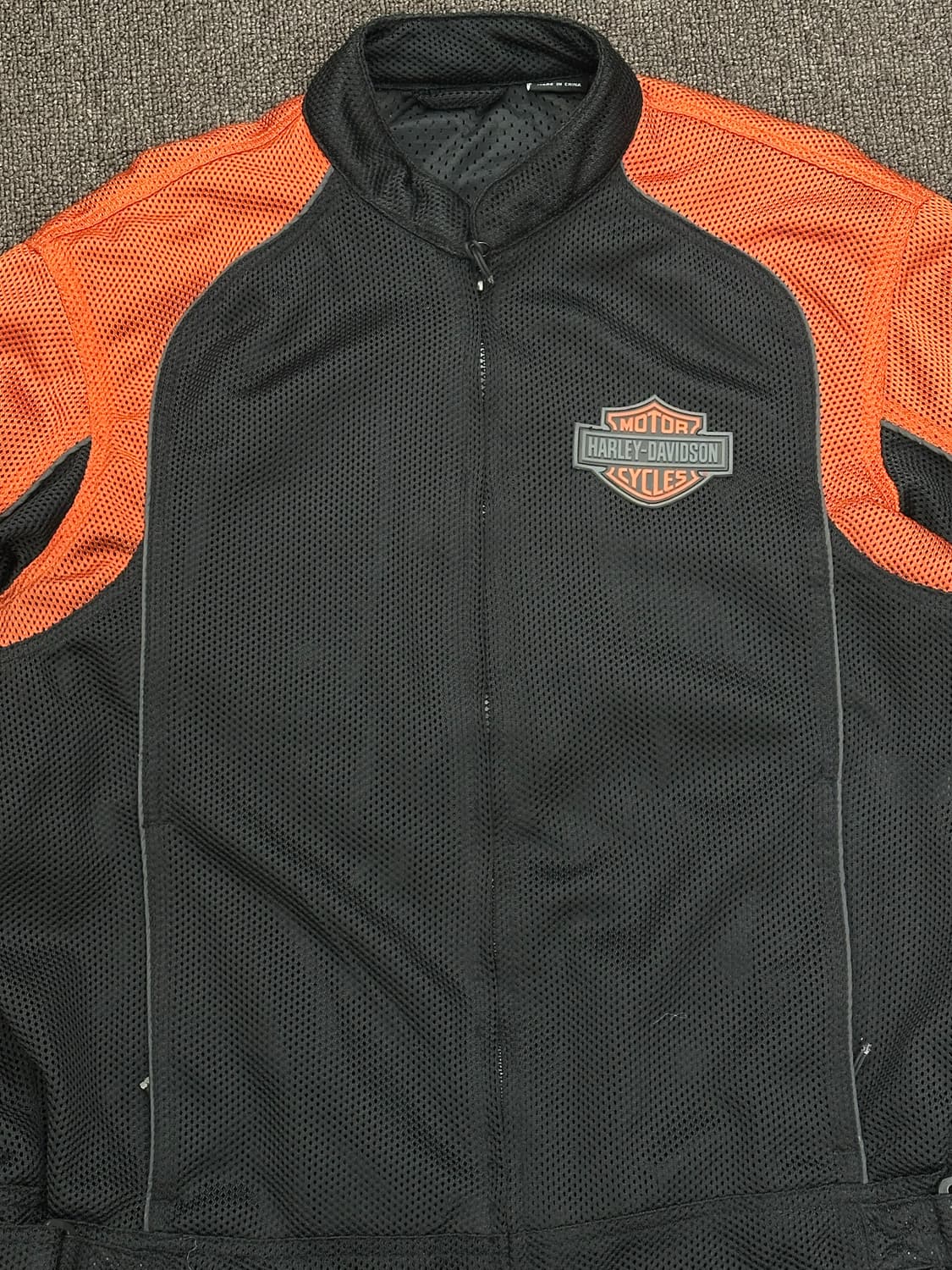 OS)할리데이비슨 빈티지 빅로고 메쉬 모터사이클 자켓 상품이미지4