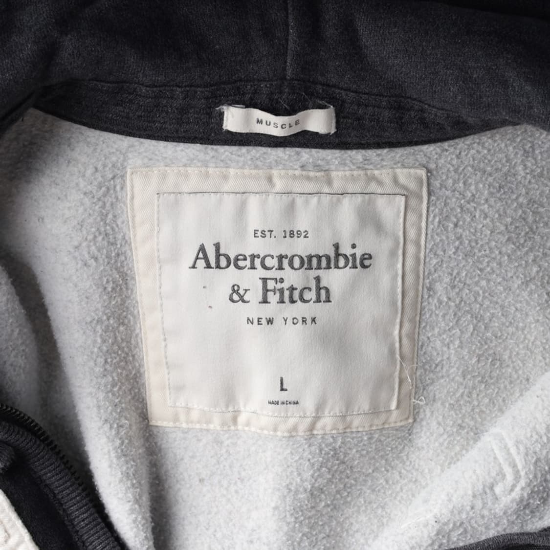 아베크롬비 앤 피치 아치 로고 아카이브 후드 집업 L 상품이미지5