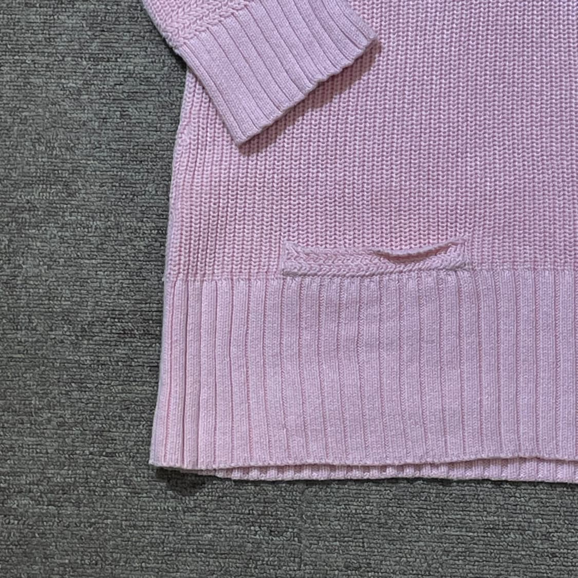 (XL) LAUREN 랄프 로렌 진스 하이넥 버튼 반집업 니트 상품이미지4