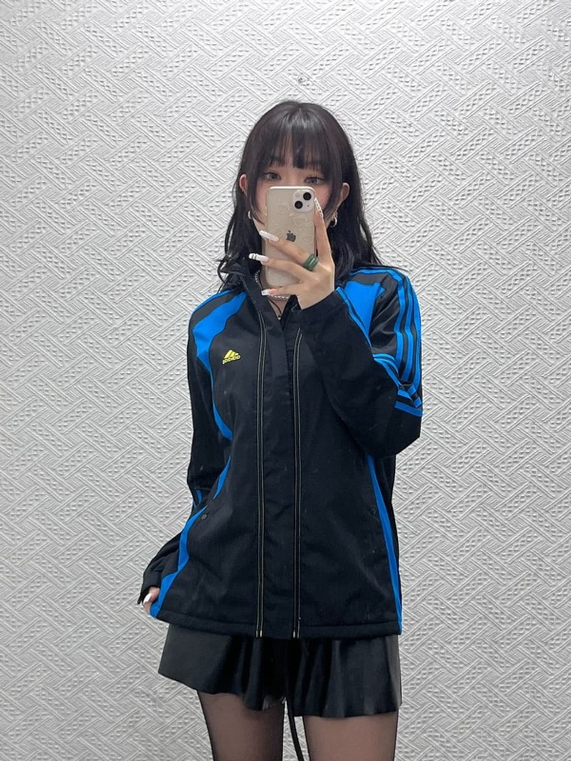 아디다스 올드스쿨 스트릿 빈티지 배색 바람막이 자켓 100 C11032 상품이미지1