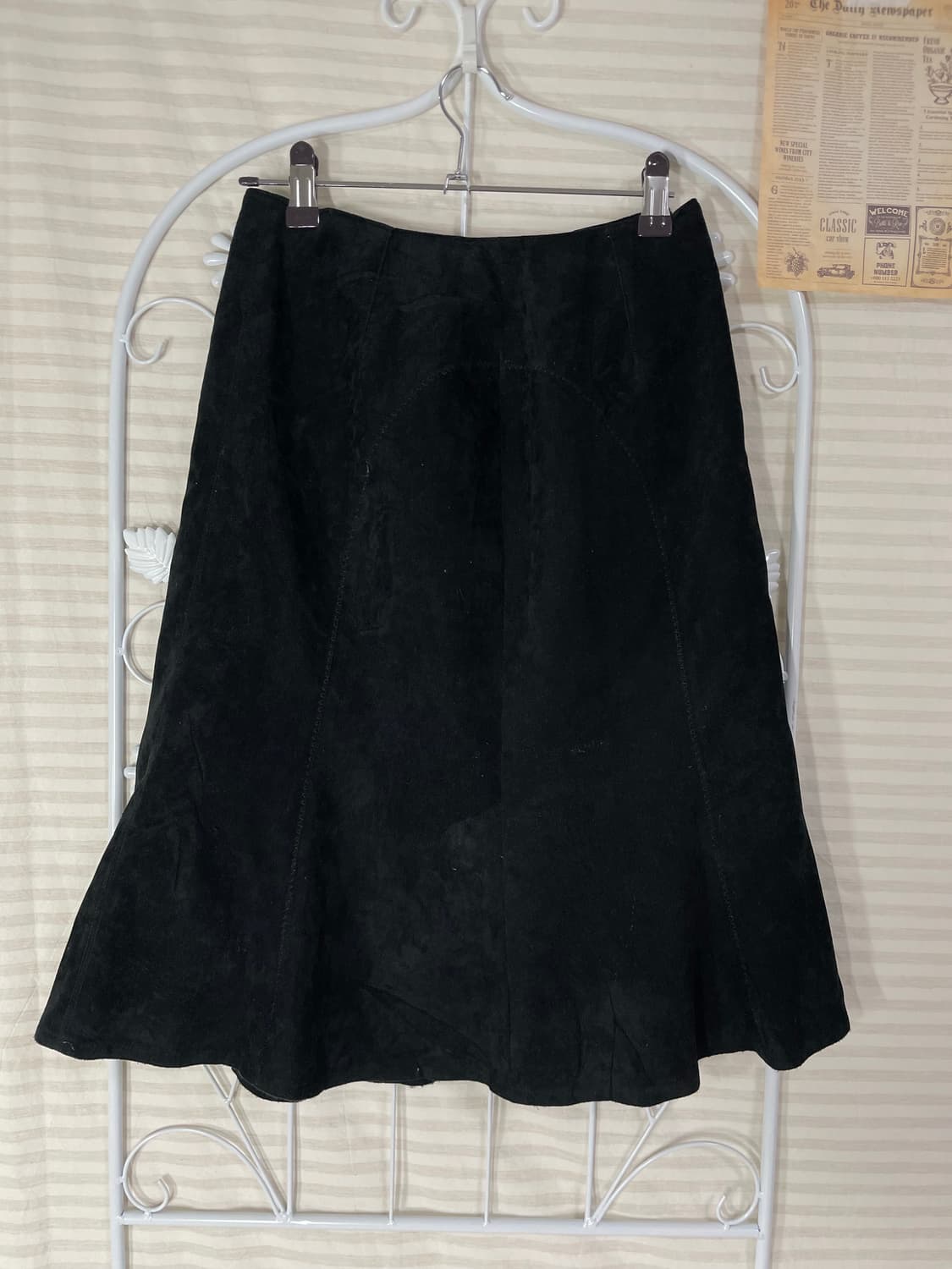 빈티지 벨벳 라운드 스티치 스커트 877 y2k 스트릿 모리 갸루 일본빈 상품이미지2