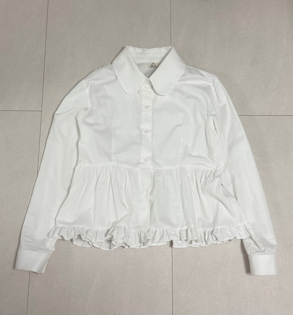 김미 솜이 프릴 피치 블라우스 아이보리 상품이미지4