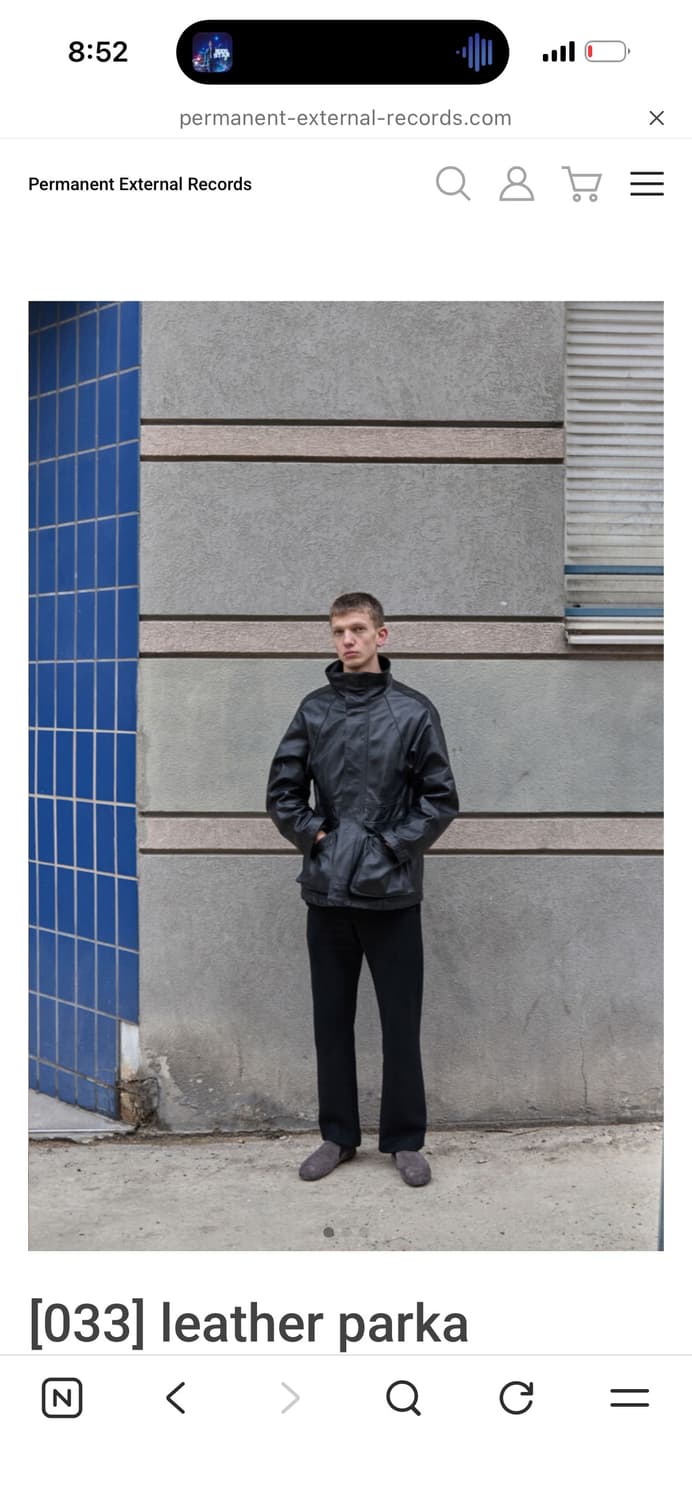 Mudule leather parka 상품이미지1