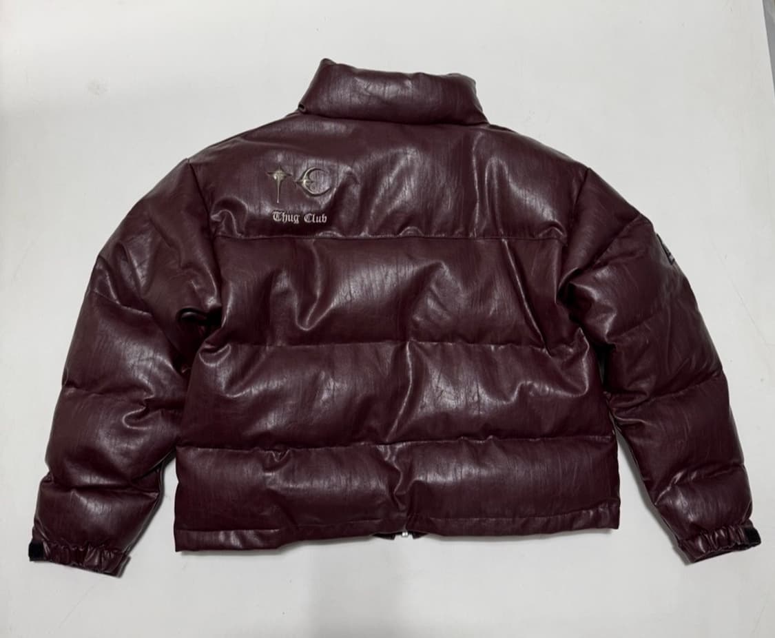 떠그 클럽 레더 퍼퍼 자켓 퍼플 상품이미지3