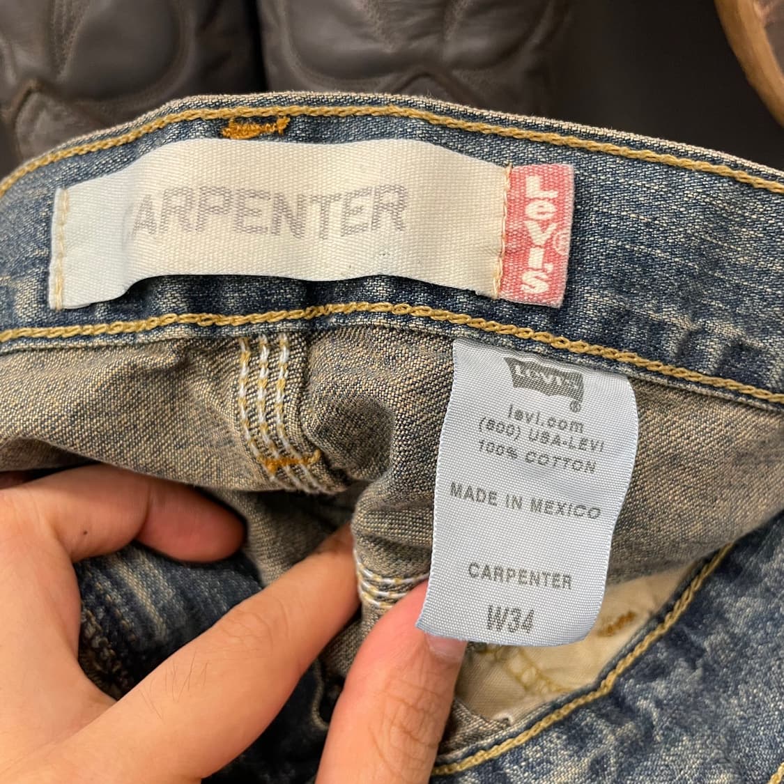 Levis 리바이스 데님 페인터 포켓 워크 카펜터 반바지 데님 쇼츠 팬츠 상품이미지8