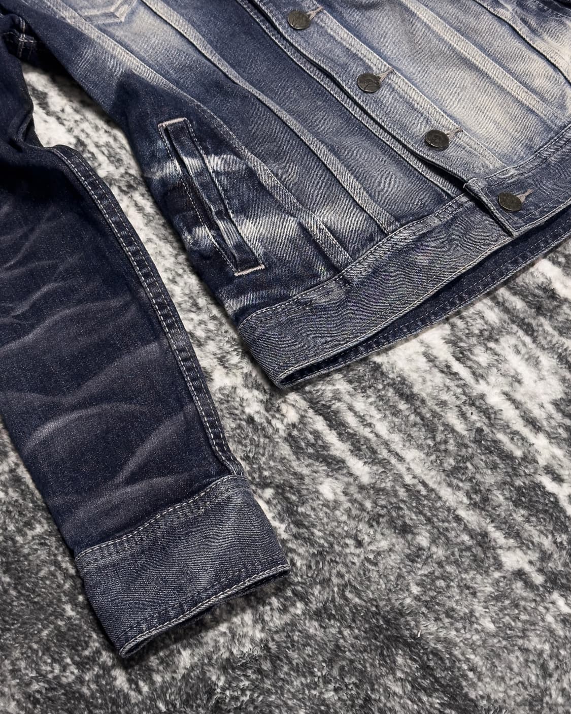 {FUGA} Wrinkle Wash Slim Denim Jacket    상품이미지8