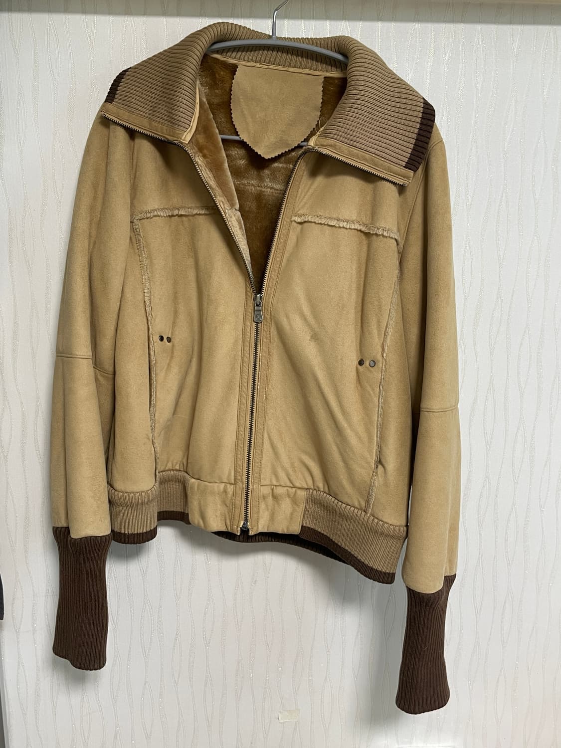 스웨이드재질 기모 워머 자켓 상품이미지1