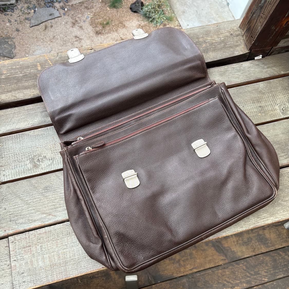 조르지오 알마니 브라운 소가죽 가방(큰사이즈) 상품이미지6