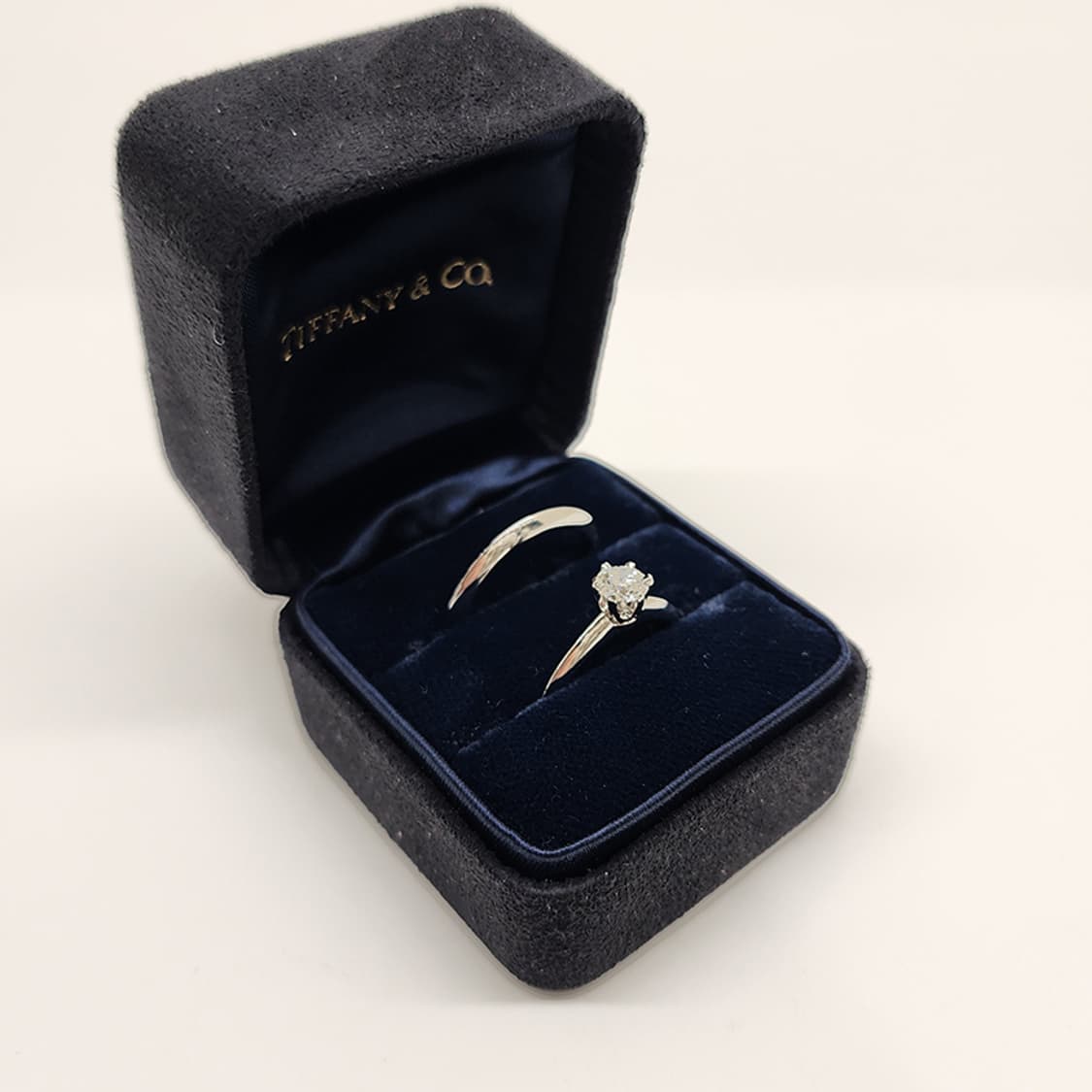 티파니 PT 웨딩반지 0.43캐럿 6.5호/가드링6호 상품이미지2