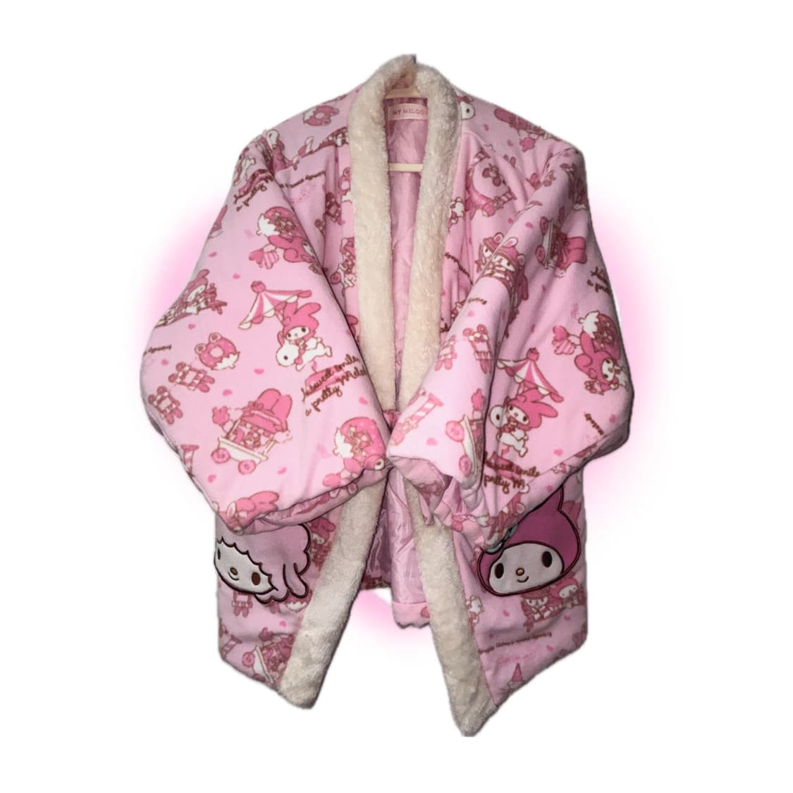 산리오 마이멜로디 피아노 쿨핑크 딸기우유 빈티지 한텐  상품이미지1