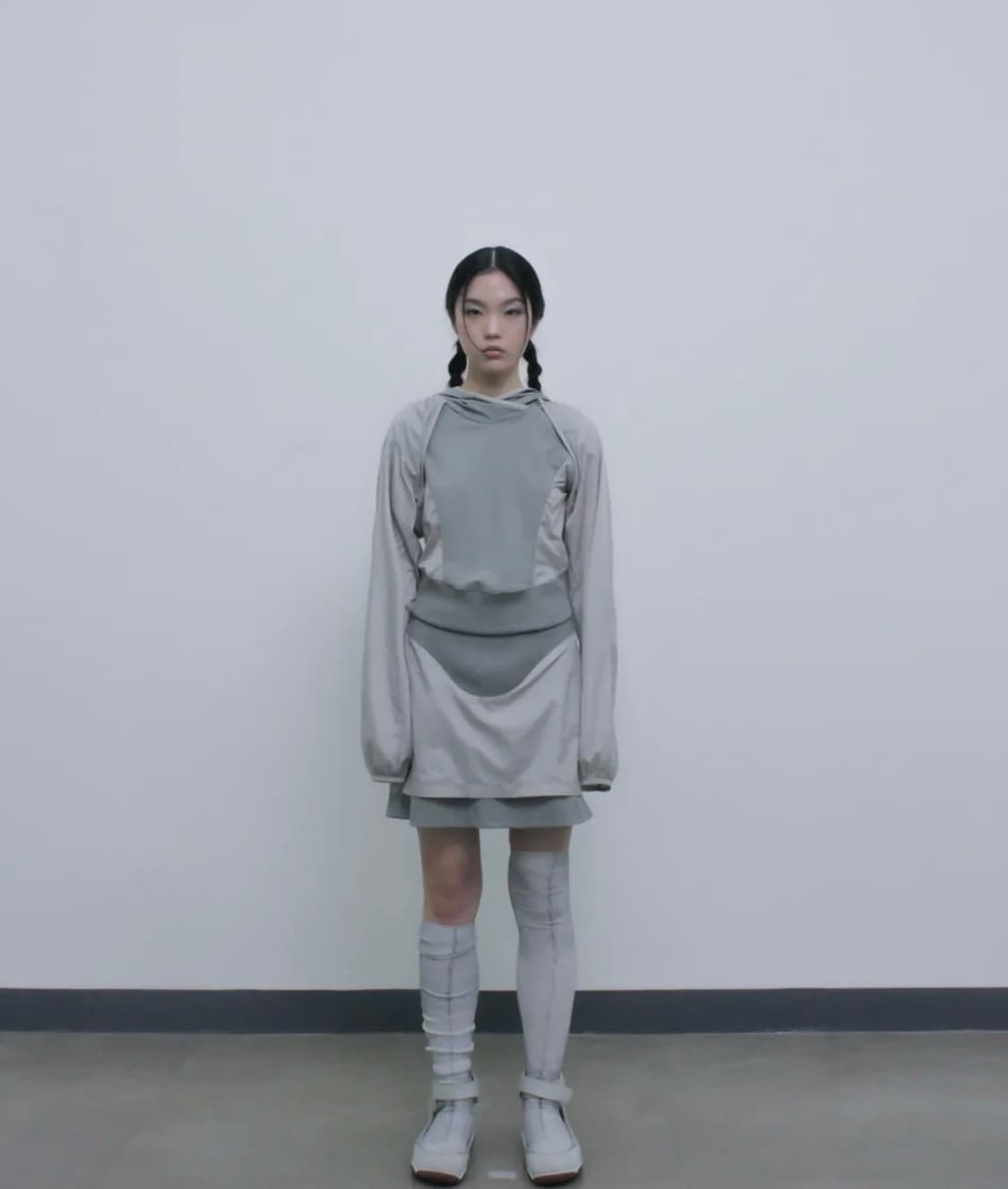 오호스 투웨이 후디 볼레로 카키 상품이미지1