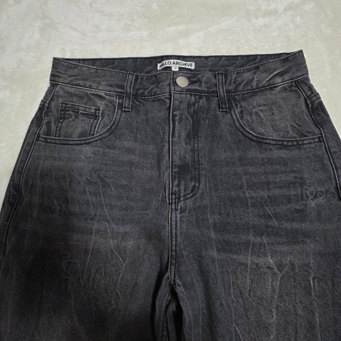 (M)밀로 아카이브 리플렉트 커브드 데님 팬츠  상품이미지2