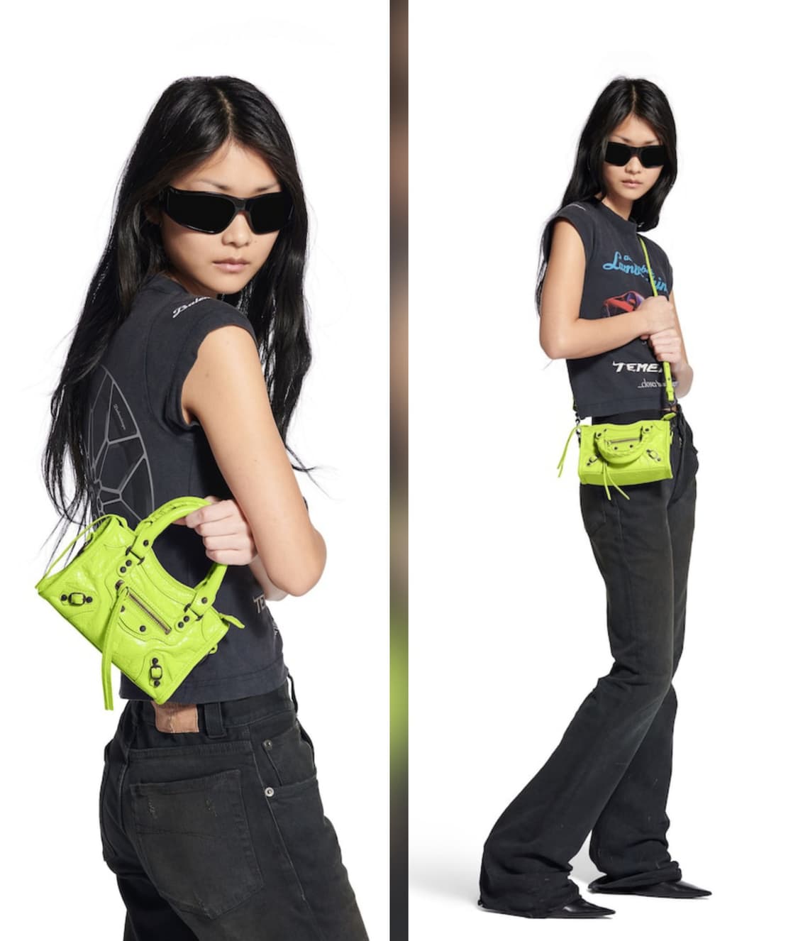 정품 발렌시아가 네오카골 르시티 시티백 모터백 스몰사이즈 네온 색상 상품이미지2