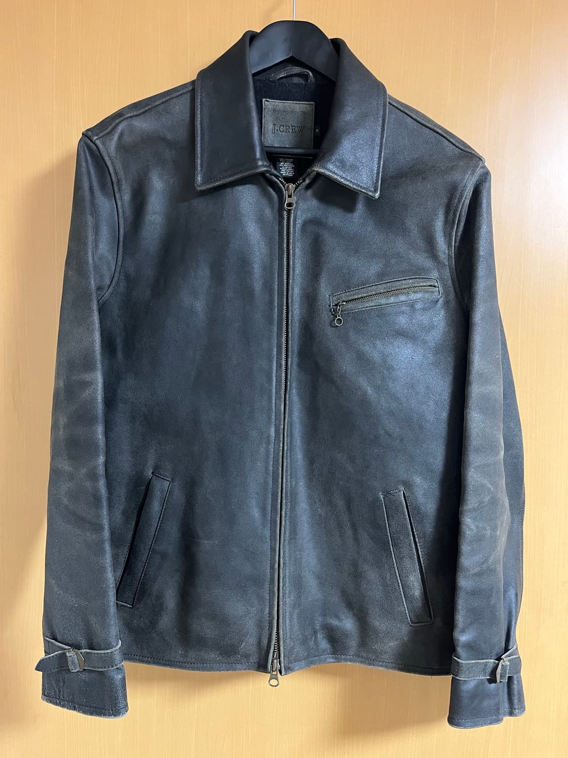 90s 제이크루 레더자켓 (뉴스보이) 상품이미지1