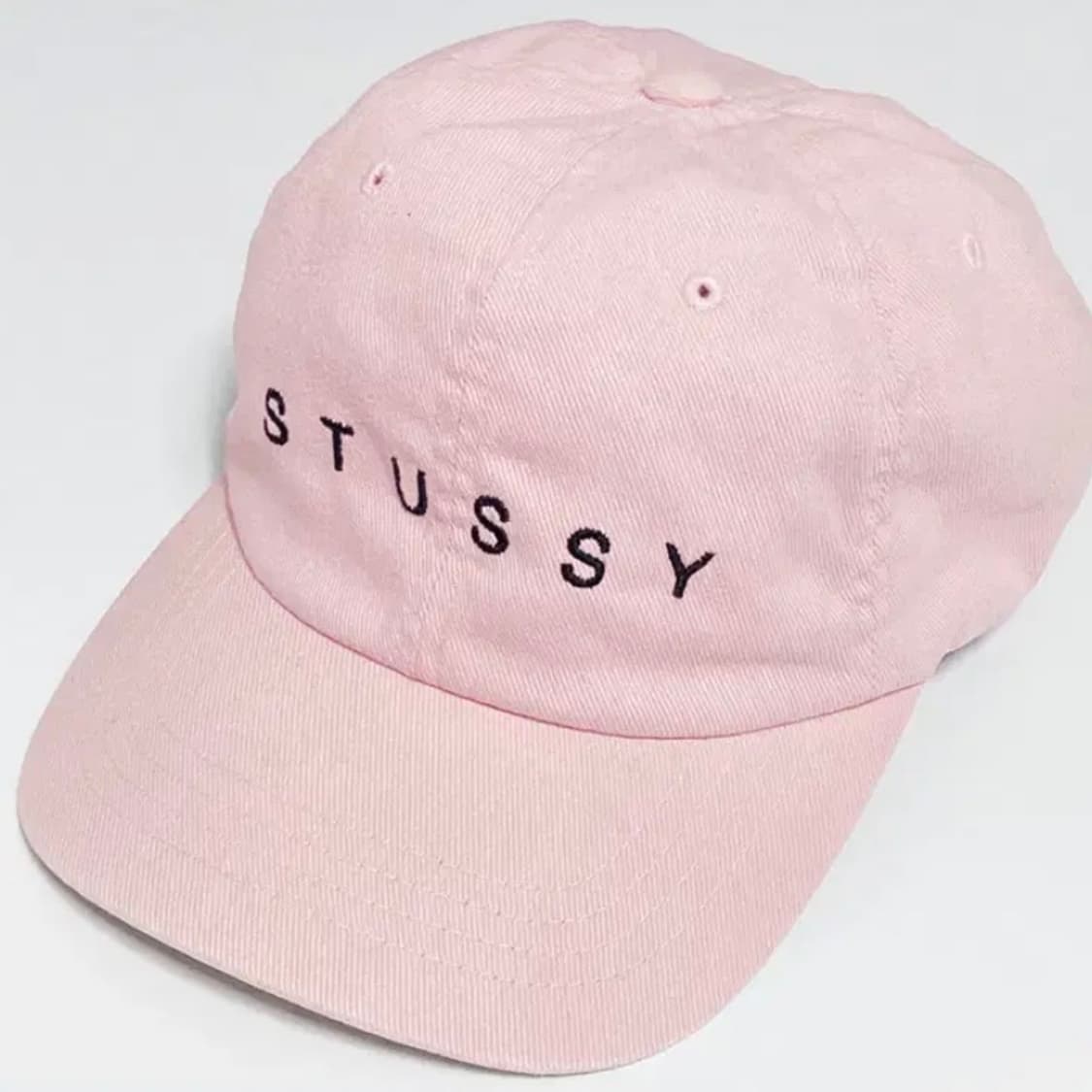 [정품] STUSSY 스투시 텍스트 로고자수 비비드핑크컬러 빈티지 볼캡 상품이미지5