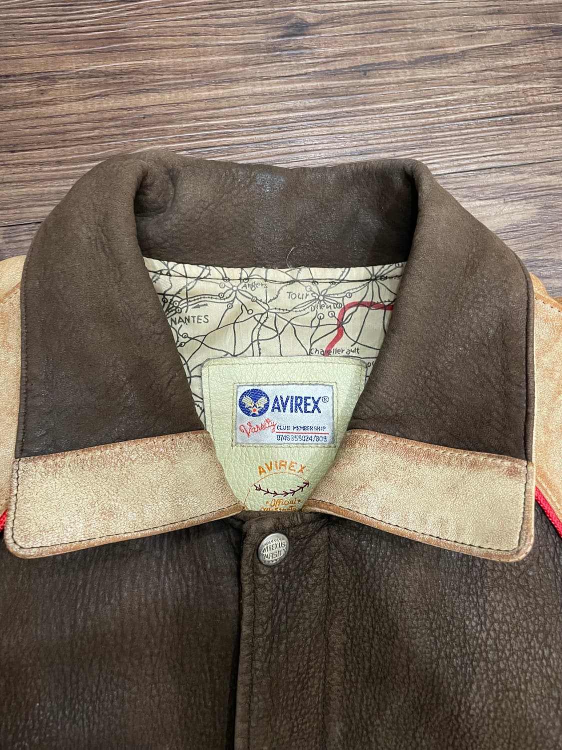 아비렉스 90s U.S.A. 인디언 헤드 가죽자켓 상품이미지6