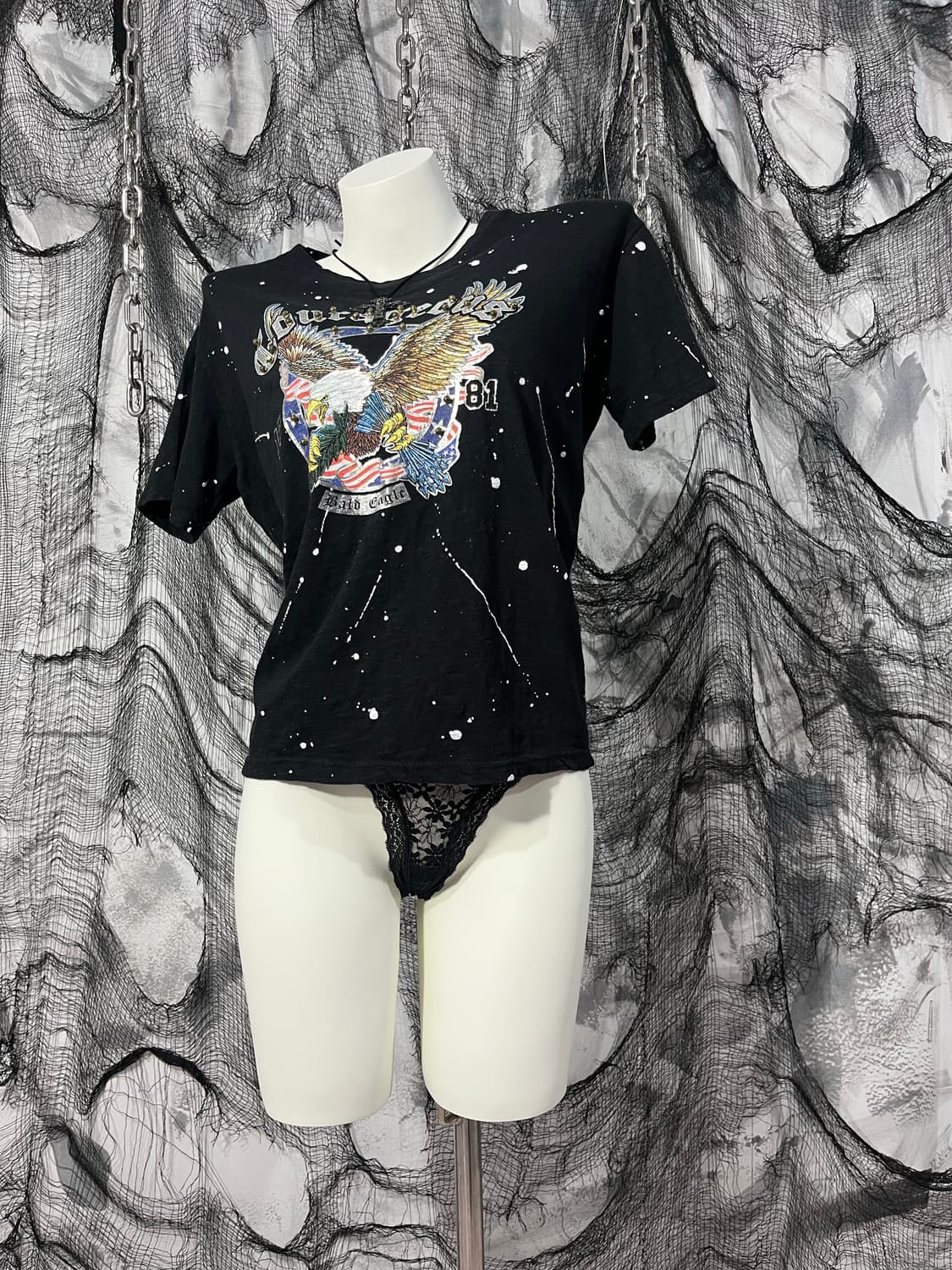 Rock eagle stud printing top 상품이미지4