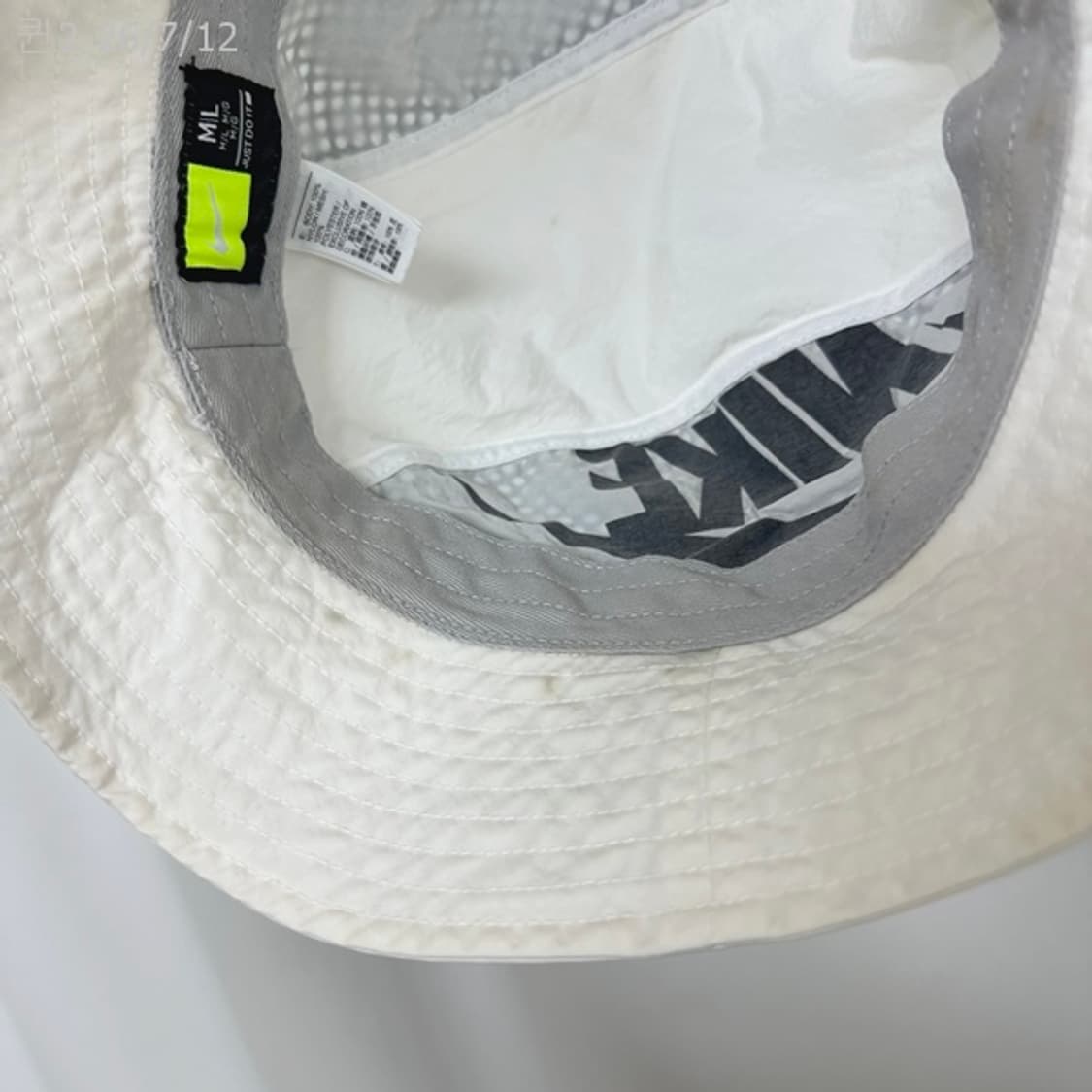 
나이키 여자 벙거지 모자 화이트 M/L 상품이미지9